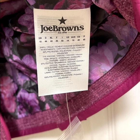 NWT Joe Browns Purple Single Breasted Jacket - Picture 11 of 11